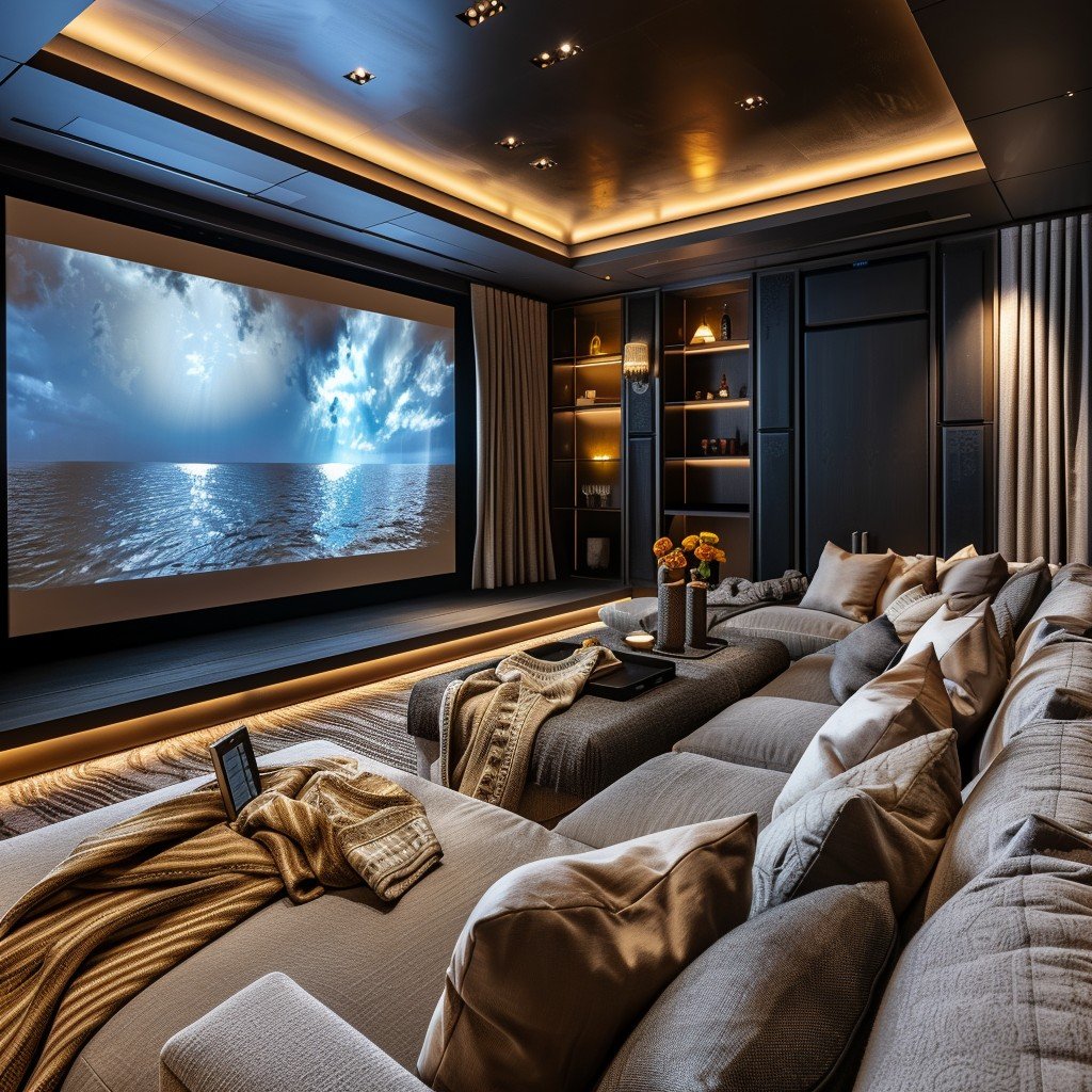 Custom home theater design in Bel Air by Future Home. Seamless ...